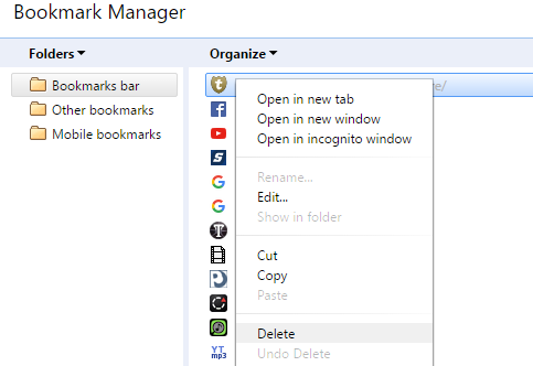 Organize bookmarks in chrome for mac mac